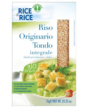 Rice&amp;Rice Riso Originario Tondo Integrale Probios 1kg