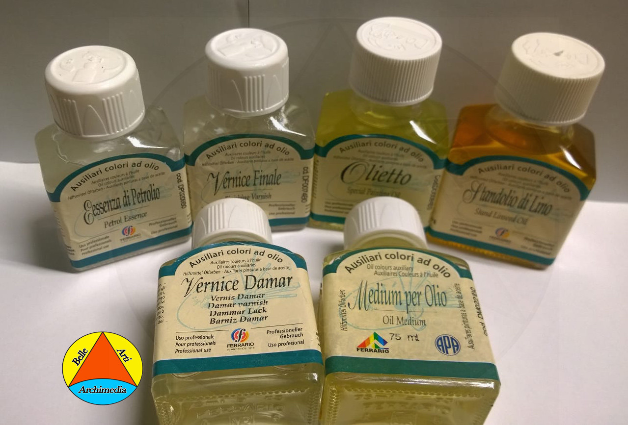 Vernice Finale Vernis Damar Opaca - 75mL Ferrario - Ausiliario Colori ad Olio