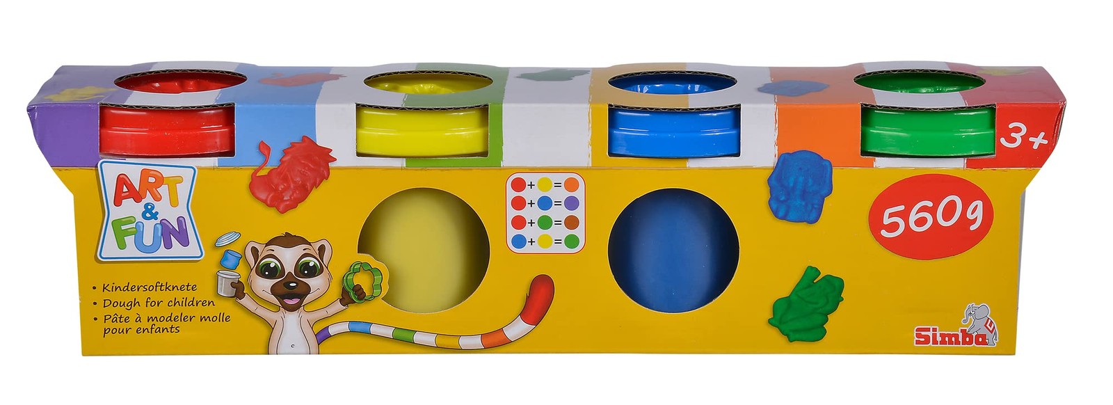 Simba 106320642 560 g Art and Fun Clay Dough Set