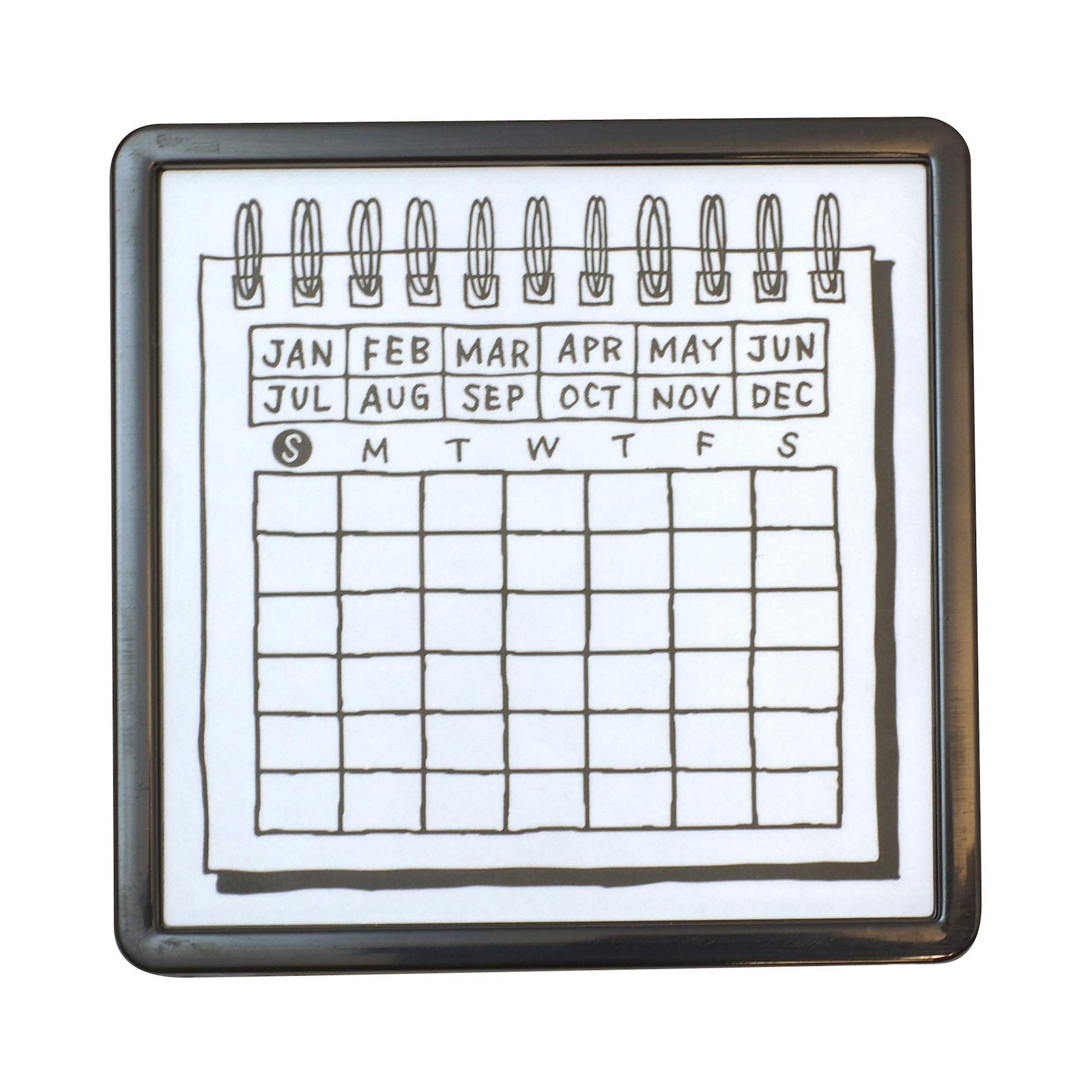 DESIGNPHIL 35399006 Midori Stamp Penetrating Stamp Calendar Pattern H61×W61×D19m
