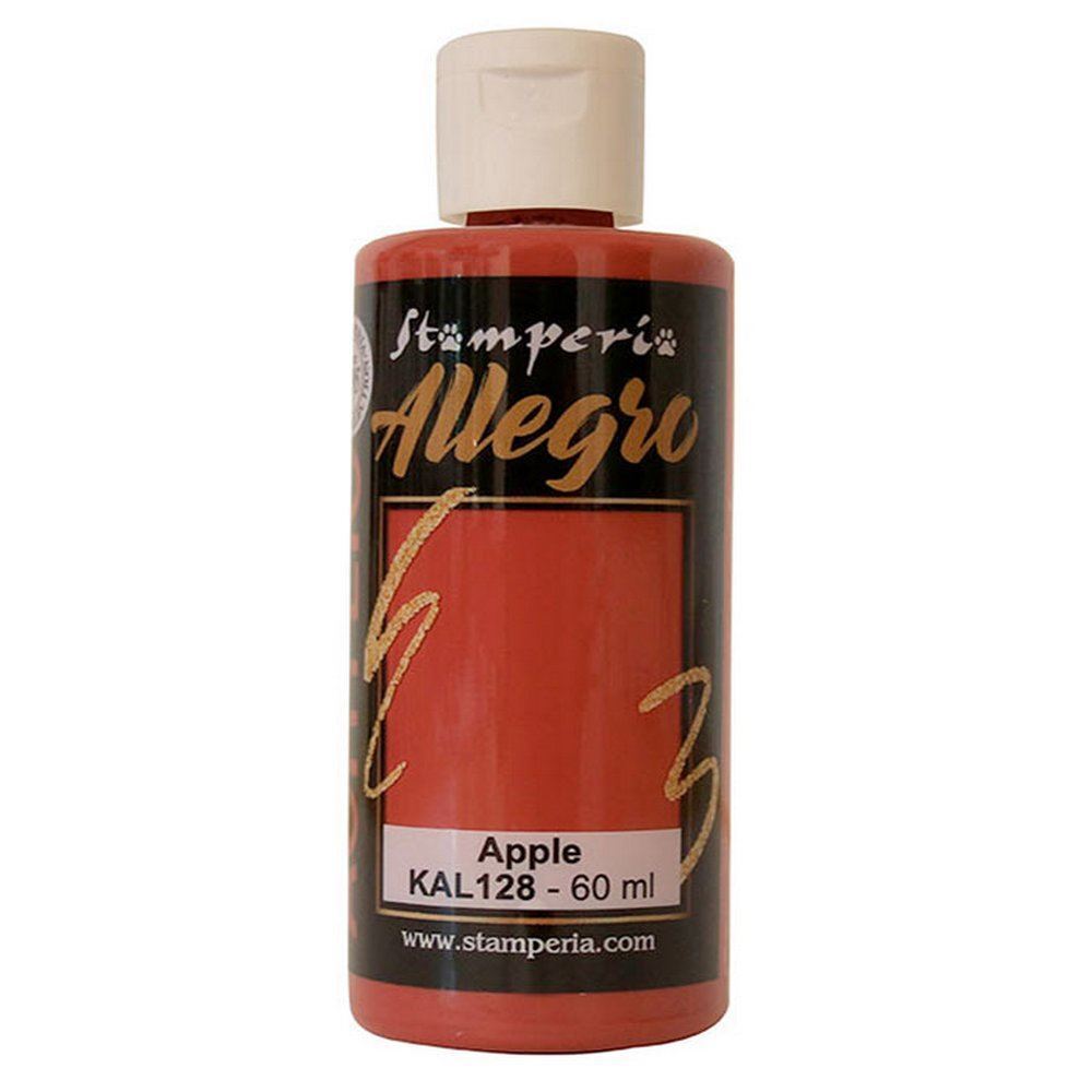 Colore acrilico Rosso Mela ml 59 - Colori acrilici Allegro by Stamperia