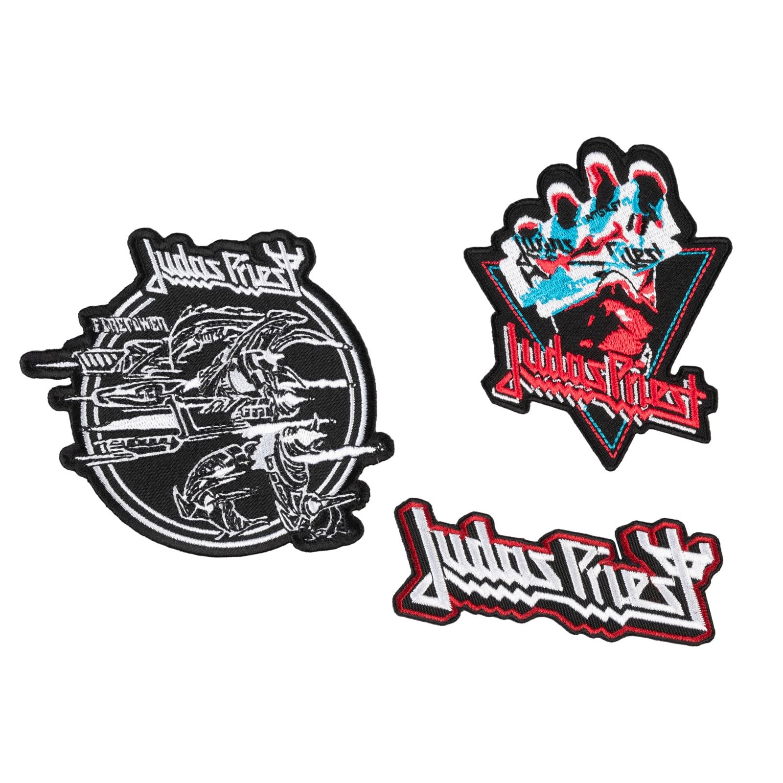 Grupo Erik Set of 3 Patches Judas Priest   Iron On Patches, Sew On Patches, Appl