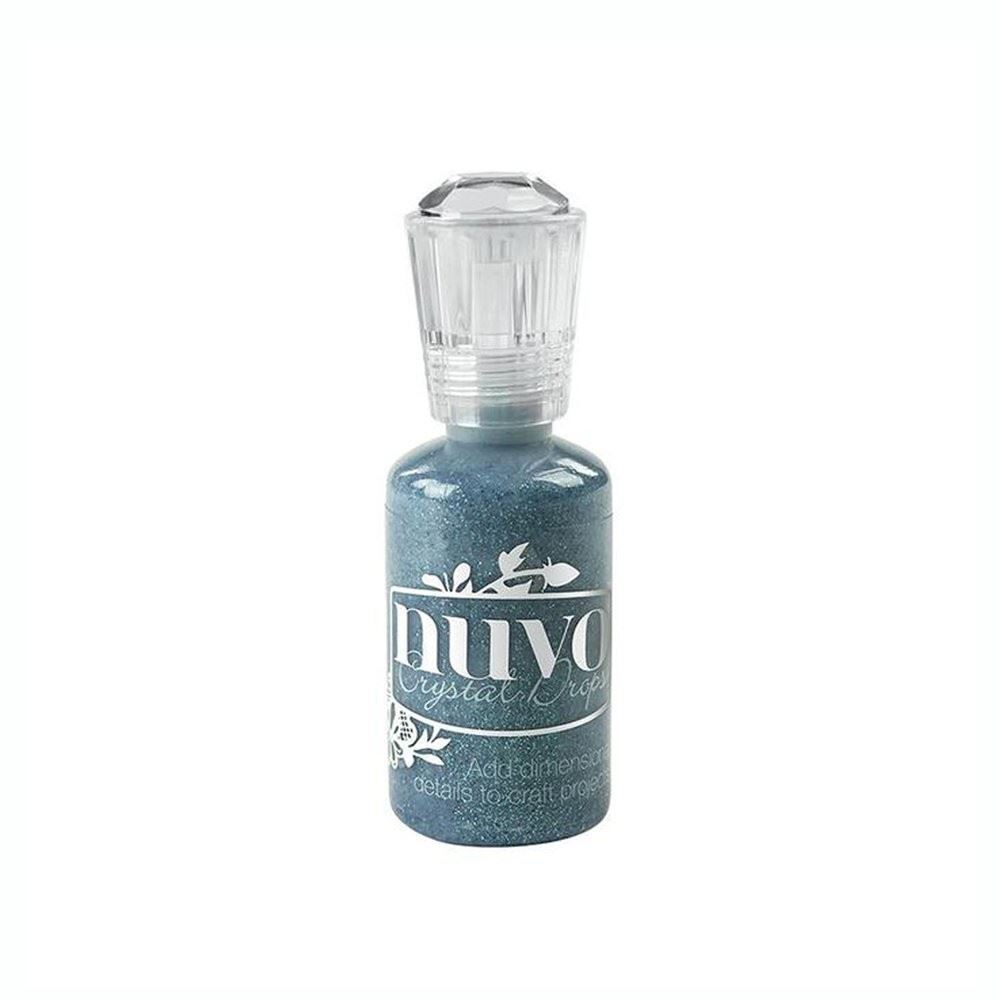 Nuvo Glitter Drops Dazzling Blue blu abbagliante per decorazioni
