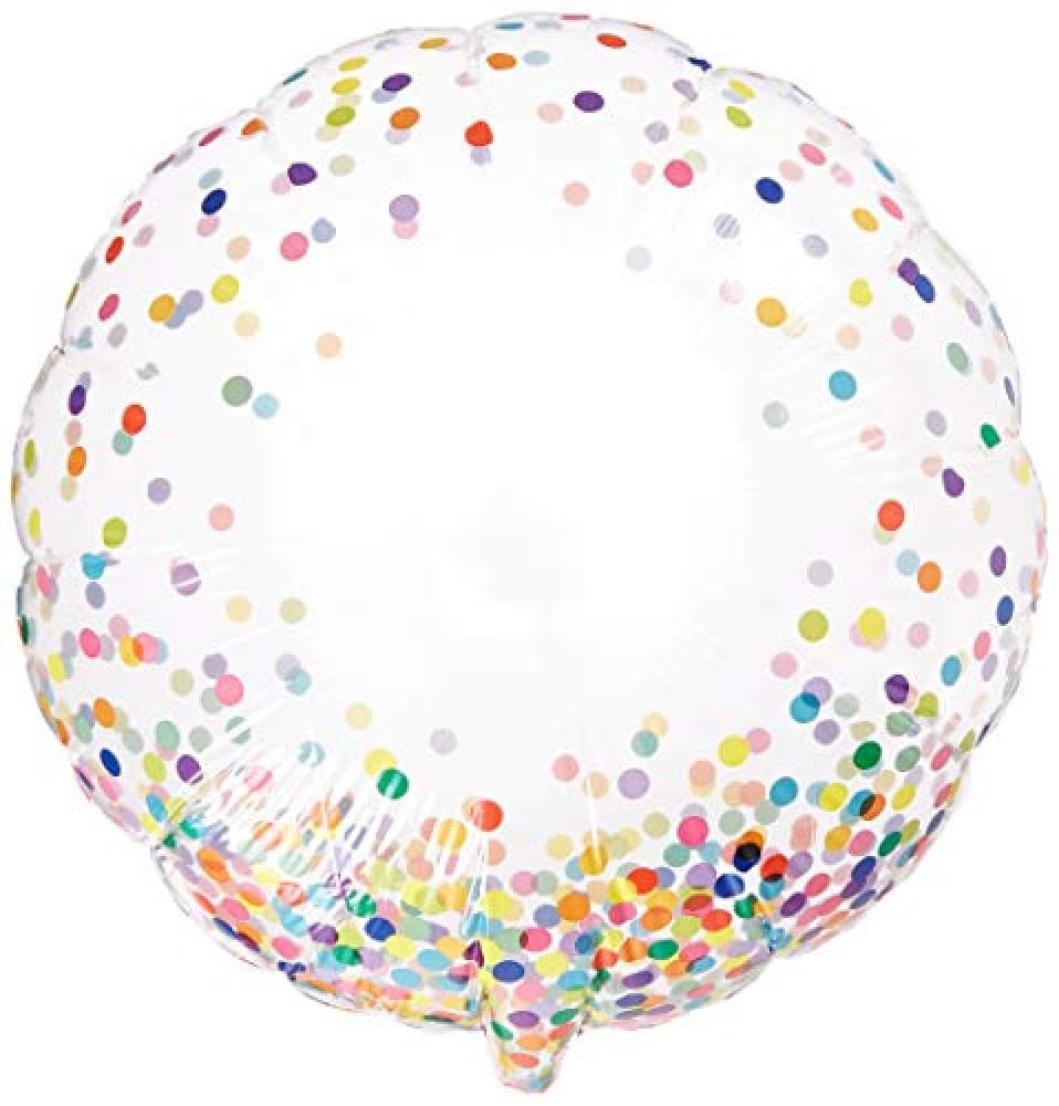 (TG. 61 cm) Qualatex 67190 Anniversario coriandoli Arcobaleno Palloncino Scatola