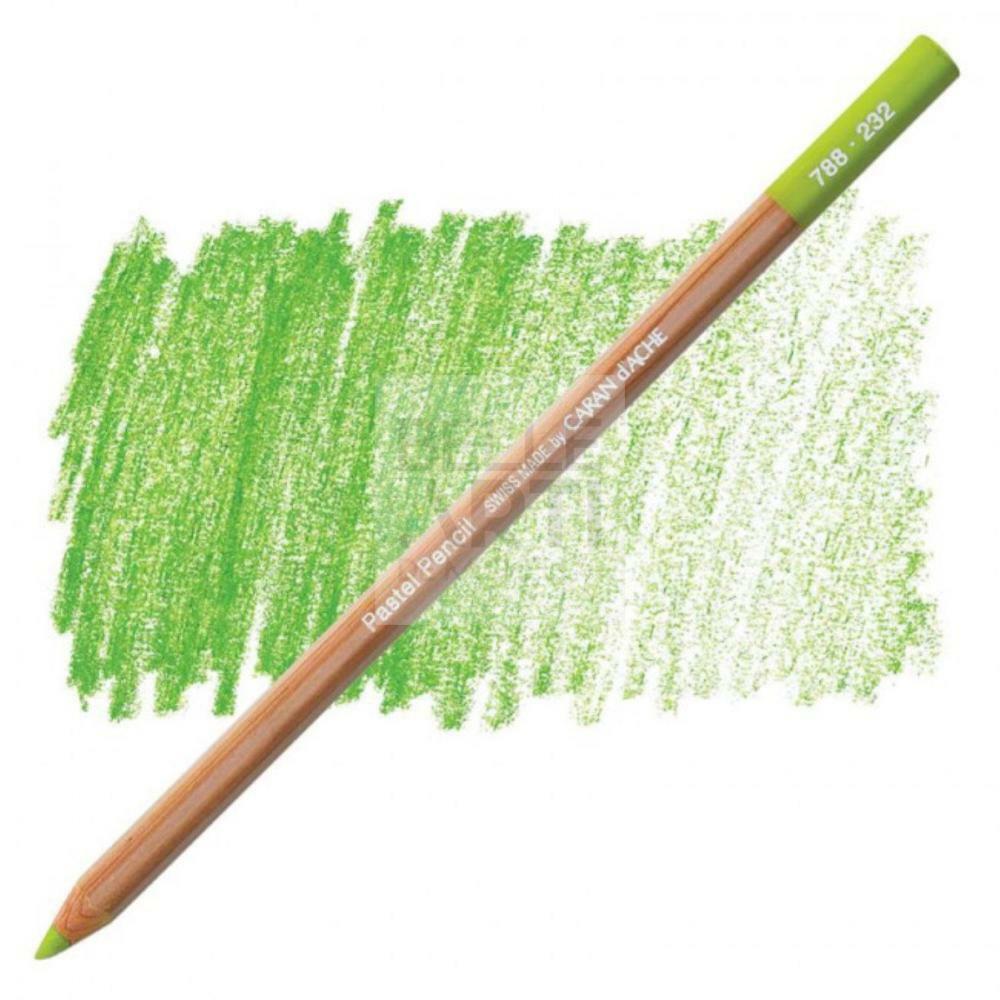 MATITE COLORATA SECCA " PASTEL PENCILS " CARAN D'ACHE 232 VERDE MUSCHIO MEDIO 10