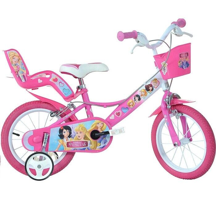 Disney Principesse Bicicletta Mountain Bike Taglia 14 Bambina Bici Dino Bikes 5-