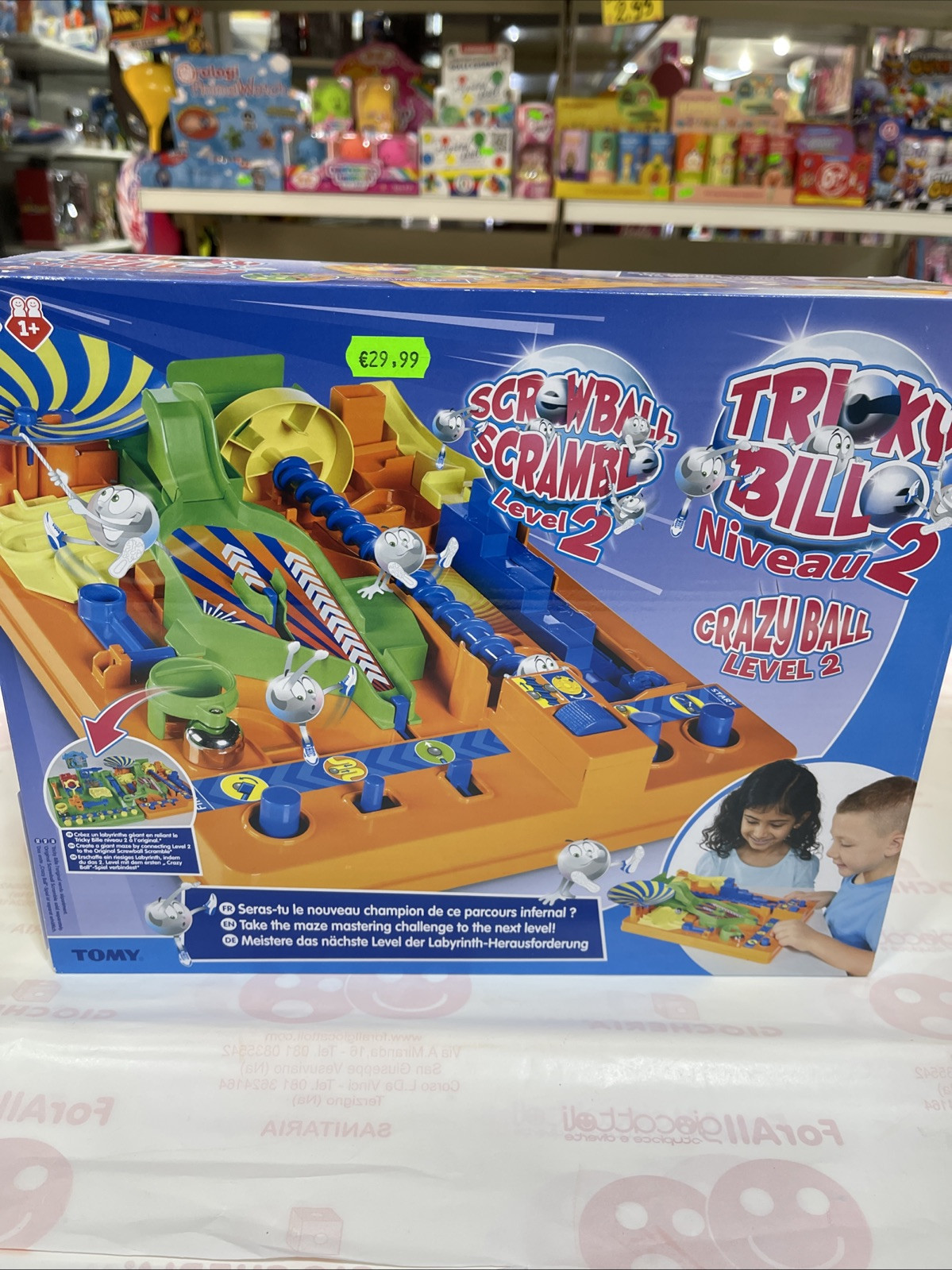 TOMY Screwball Scramble Level 2 Retro Children's Preschool Action Board Game, Pu