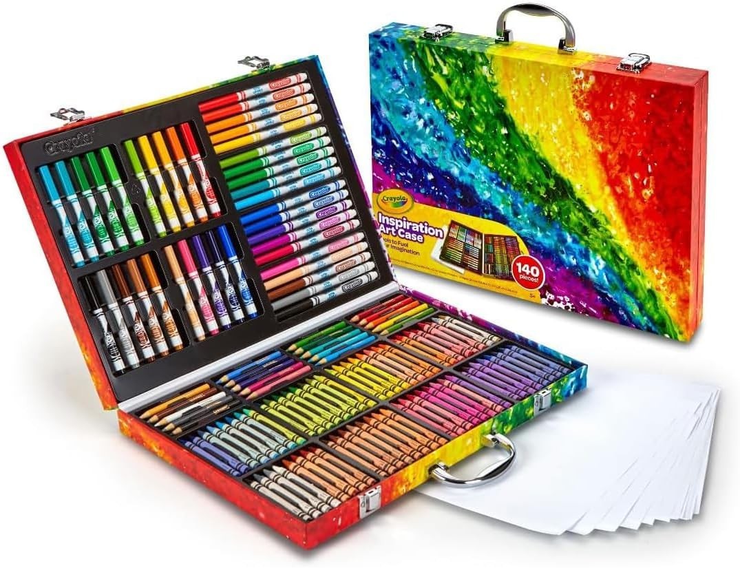 CRAYOLA 04-1054 Valigetta Ispirazione Artistica con 140 pezzi per il disegno