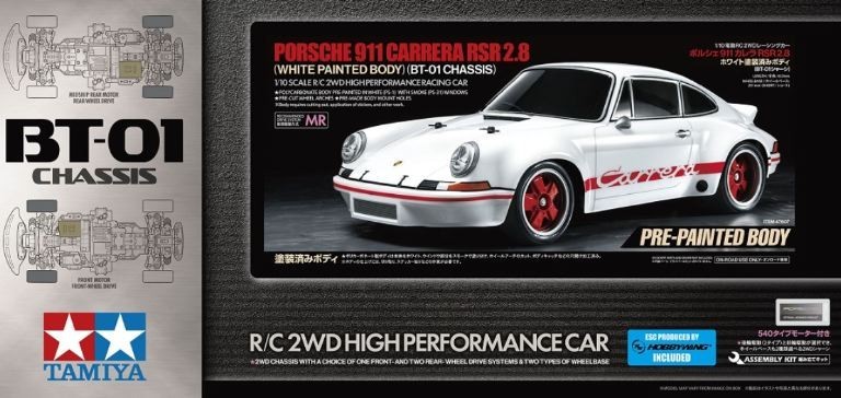 Tamiya - Porsche 911 Carrera RSR 2.8 verniciata  BT01 2wd 1/10 con regolatore