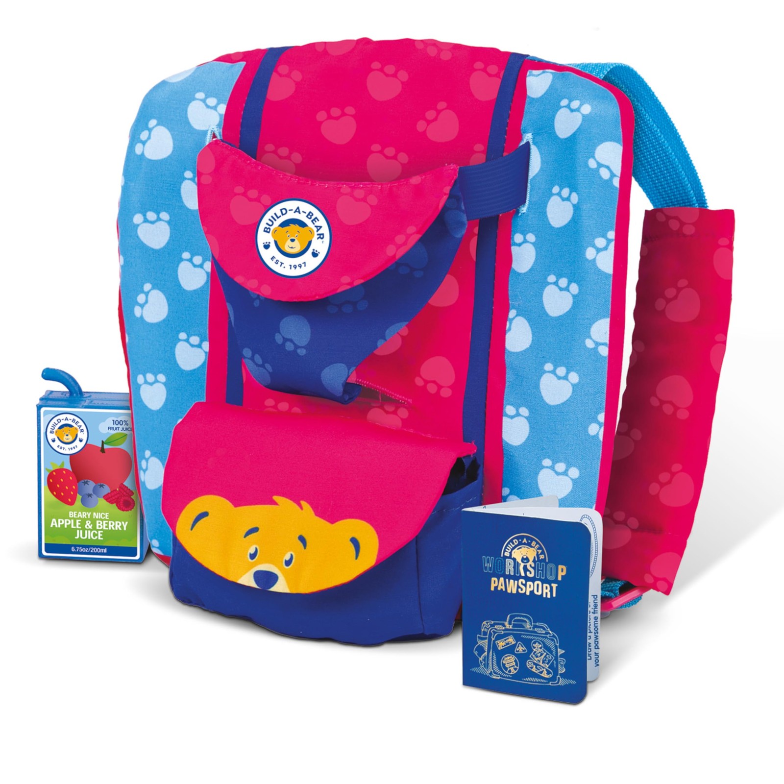 Casdon Build-A-Bear Workshop Pawfect Adventure Toy Bear Carrier   Multi-Way Carr