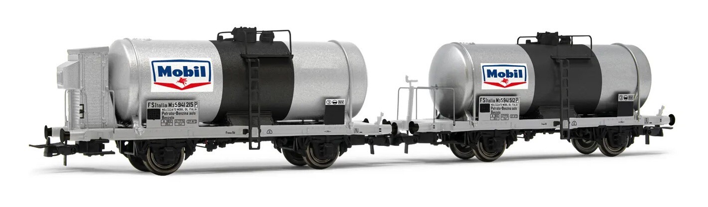 RIVAROSSI HR6607 Set 2 carri cisterna da 27m3 tipo M3 noleggiati Mobil, FS