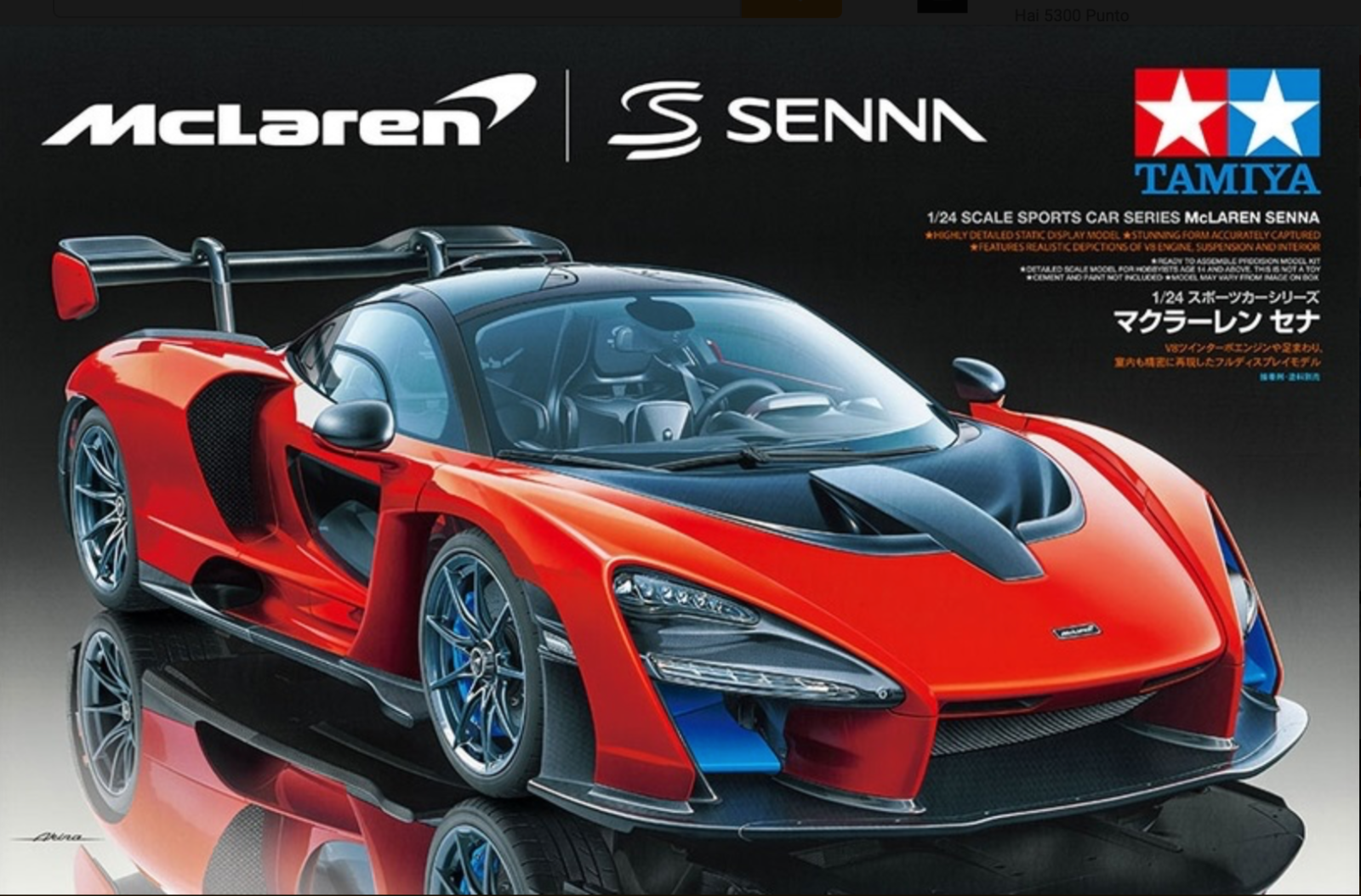 McLaren Senna Tamiya  Scala 1/24 Sports  TA 24355 Kit Montaggio