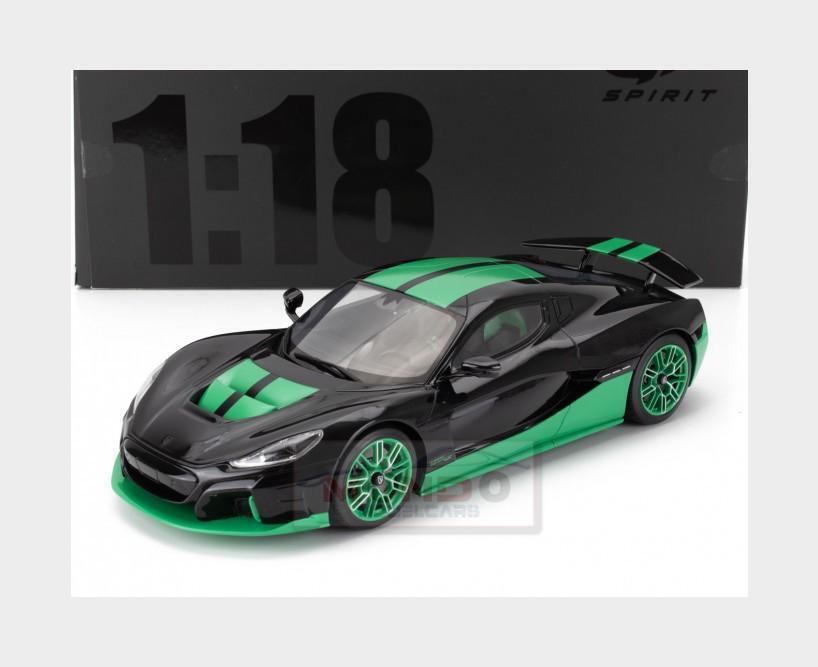 1:18 GT SPIRIT Rimac Nevera Record 2023 Black Green GT916