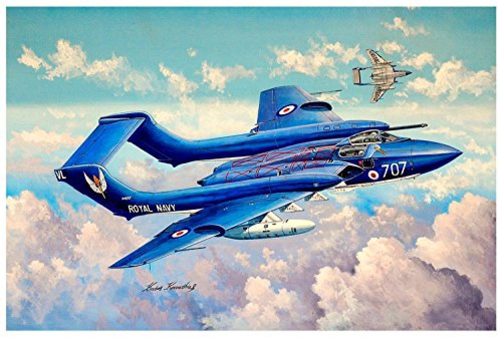 Trumpeter-1/48 de Havilland DH 110 Sea Vixen FAW. 2 Modellino in plastica, Acces