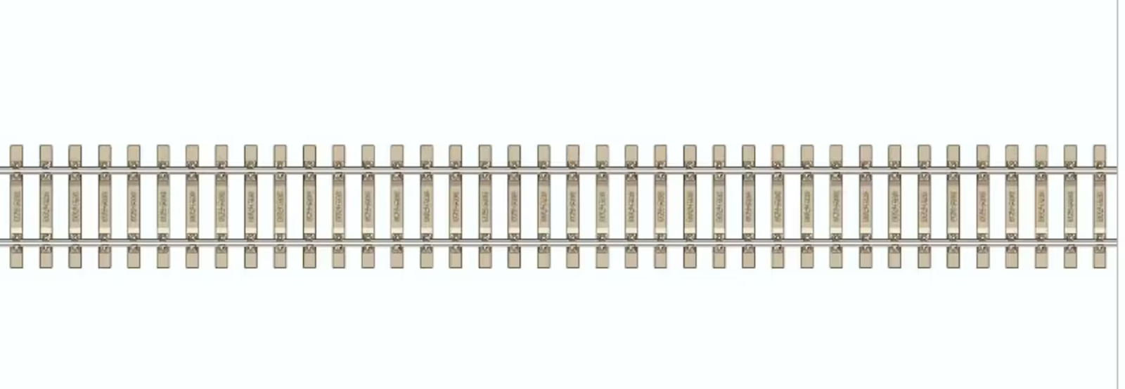 Peco SL-103 Confezione 12 Binari flessibili codice 100 con traversine in cemento