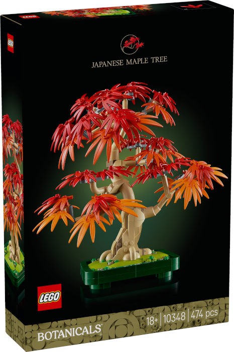 LEGO 10348 Flowers Botanical Bonsai di Acero Rosso Giapponese