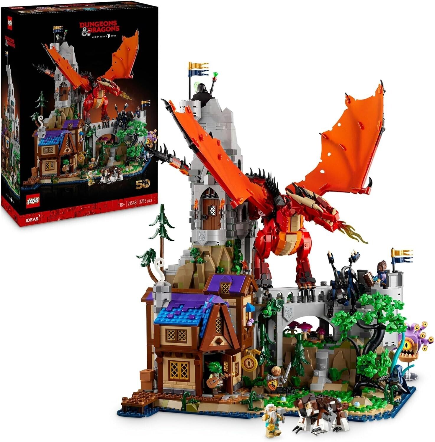LEGO Ideas 21348 Dungeons & Dragons: Il racconto del Drago Rosso MISB BROWNBOX