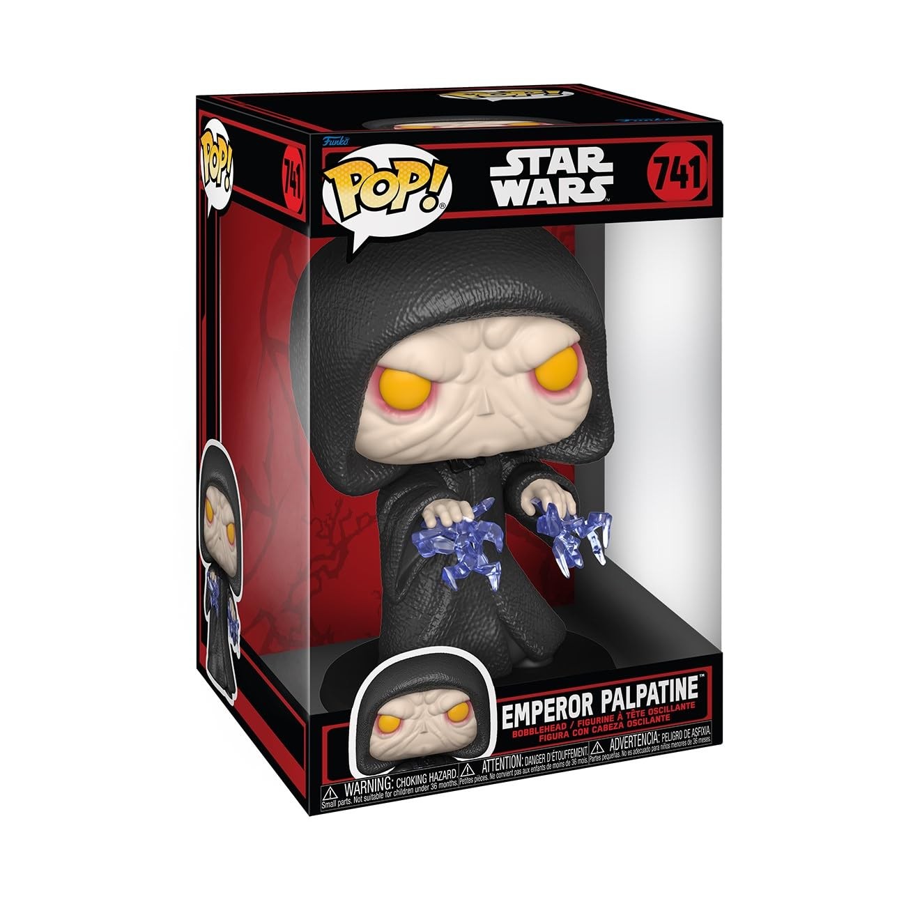 Funko Pop! Jumbo: Star Wars Darkside - Emperor Palpatine - Imperatore Palpatine