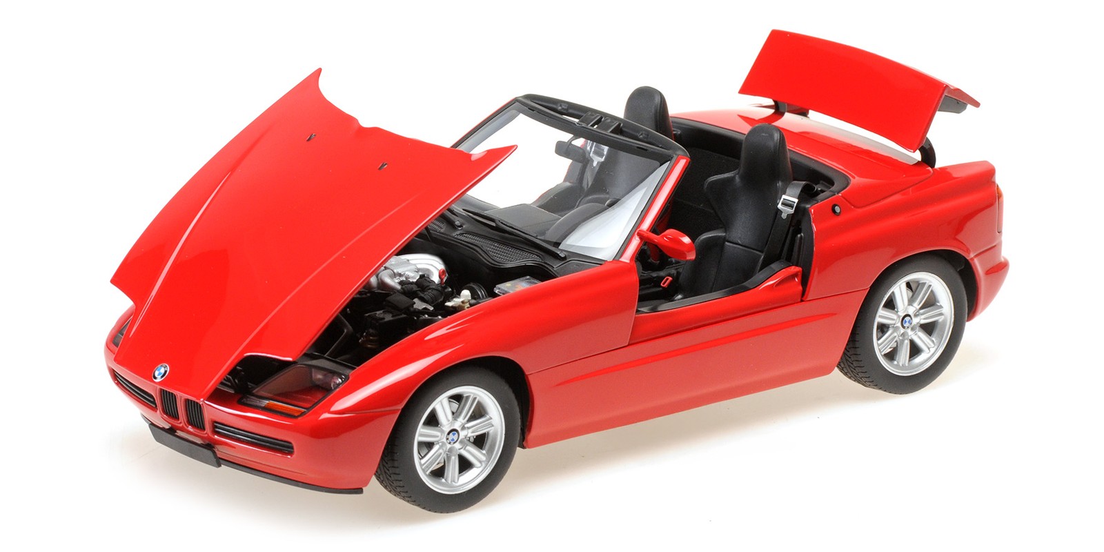 Minichamps 1:18 BMW Z1 RED 1988 WITH OPENINGS - 180020105