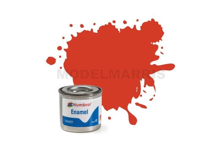 HUMBROL 174 Smalto Rosso Segnaletica Satinato 14 ml - Humbrol - 174
