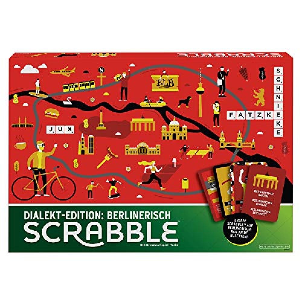 Mattel Games Dialekt Scrabble Dialkt Edition: Berlinerico, Colore Berlino, GPW45
