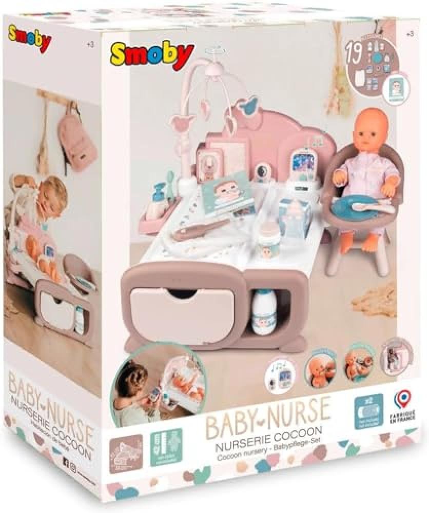 (TG. Piccolo) Smoby - Baby Nurse Cocoon Nursery, 7600220379, +3 anni, con funzio