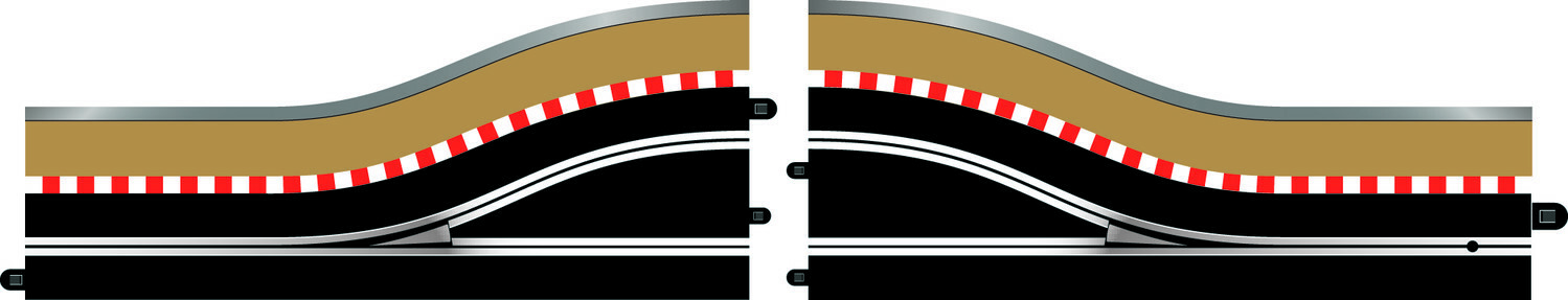 Pit Lane (Right Hand) Slot Car Accessori Autopiste SCALEXTRIC