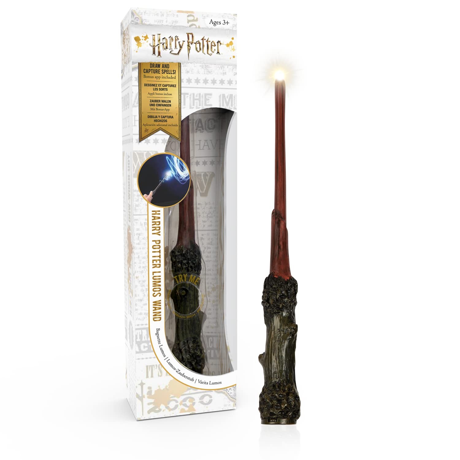 WOW! STUFF Harry Potter Lumos Wand 7' Light-Up   Official Wizarding World Gifts,