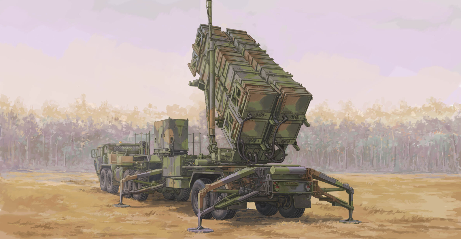 Trumpeter M983 HEMTT & M901 LAUNCHING STATION MIM-104 PATRIOT SAM SYSTEM (PAC-2)