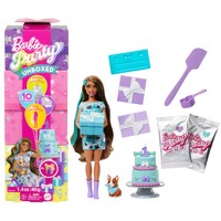 Mattel Party Unboxed Haustier Geburtstag Serie blaues Kleid JFG72
