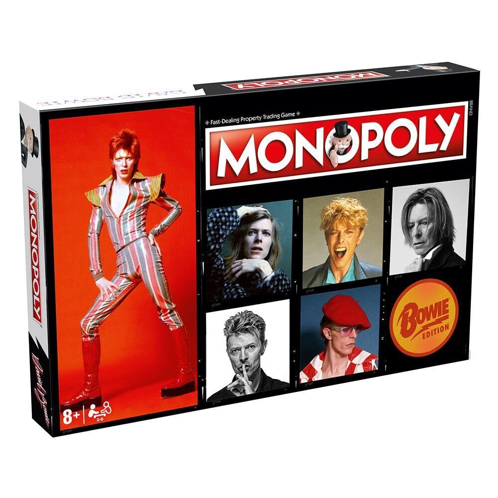 Winning Moves David Bowie Monopoly Board Game, Advance to Heroes, Diamond Dogs,