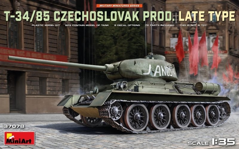MINI ART 37078 1/35 T-34-85 Czechoslovak Prod. Late Type