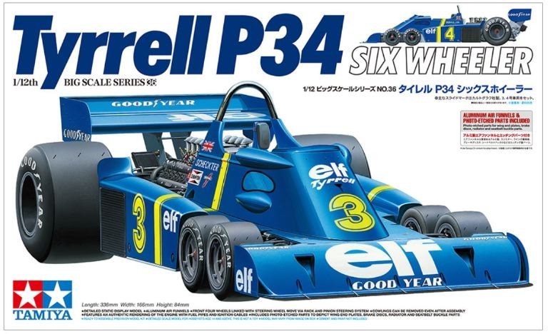 Tamiya - Tyrrell  P34 6 Ruote 1/12 con fotoincisioni