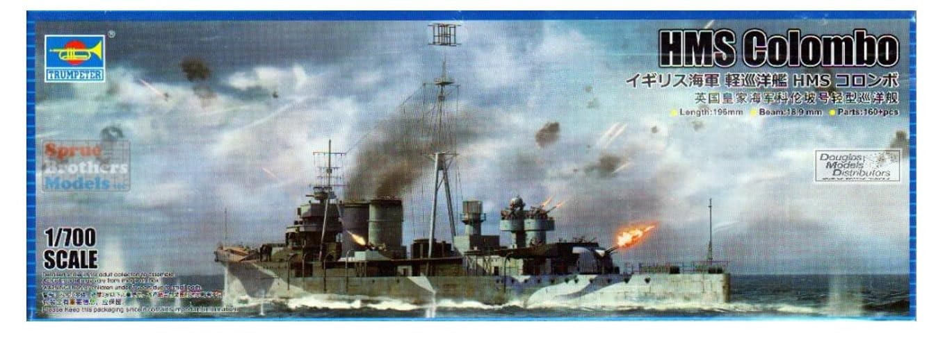 TRUMPETER 06742 1/700 Royal Navy Light Cruiser HMS Colombo Plastic Model