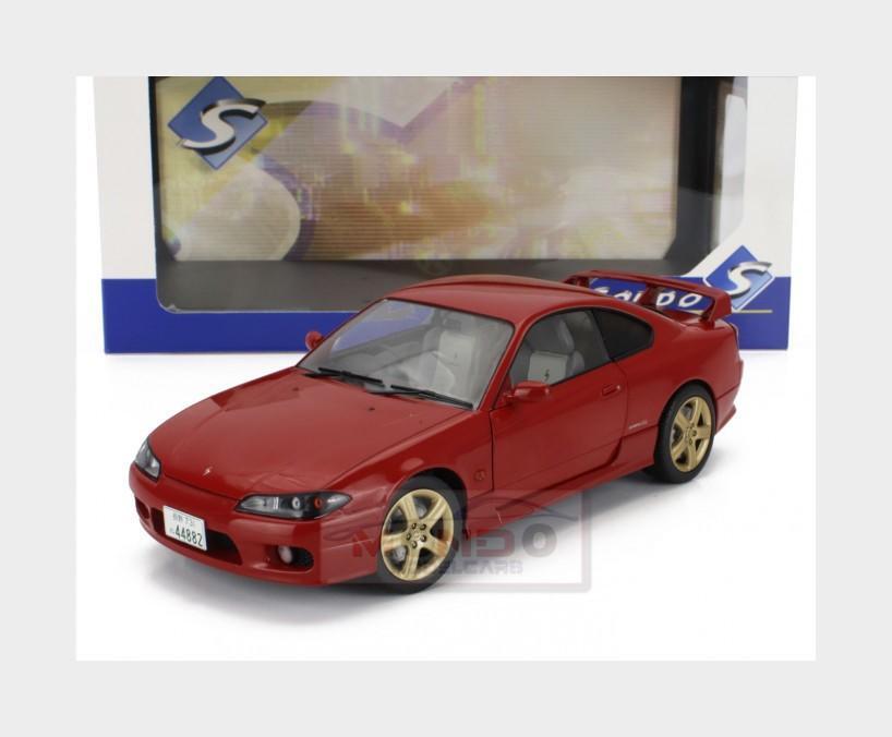 1:18 SOLIDO Nissan Silvia (S15) Coupe Spec-R Aero 1999 Red SL1812202