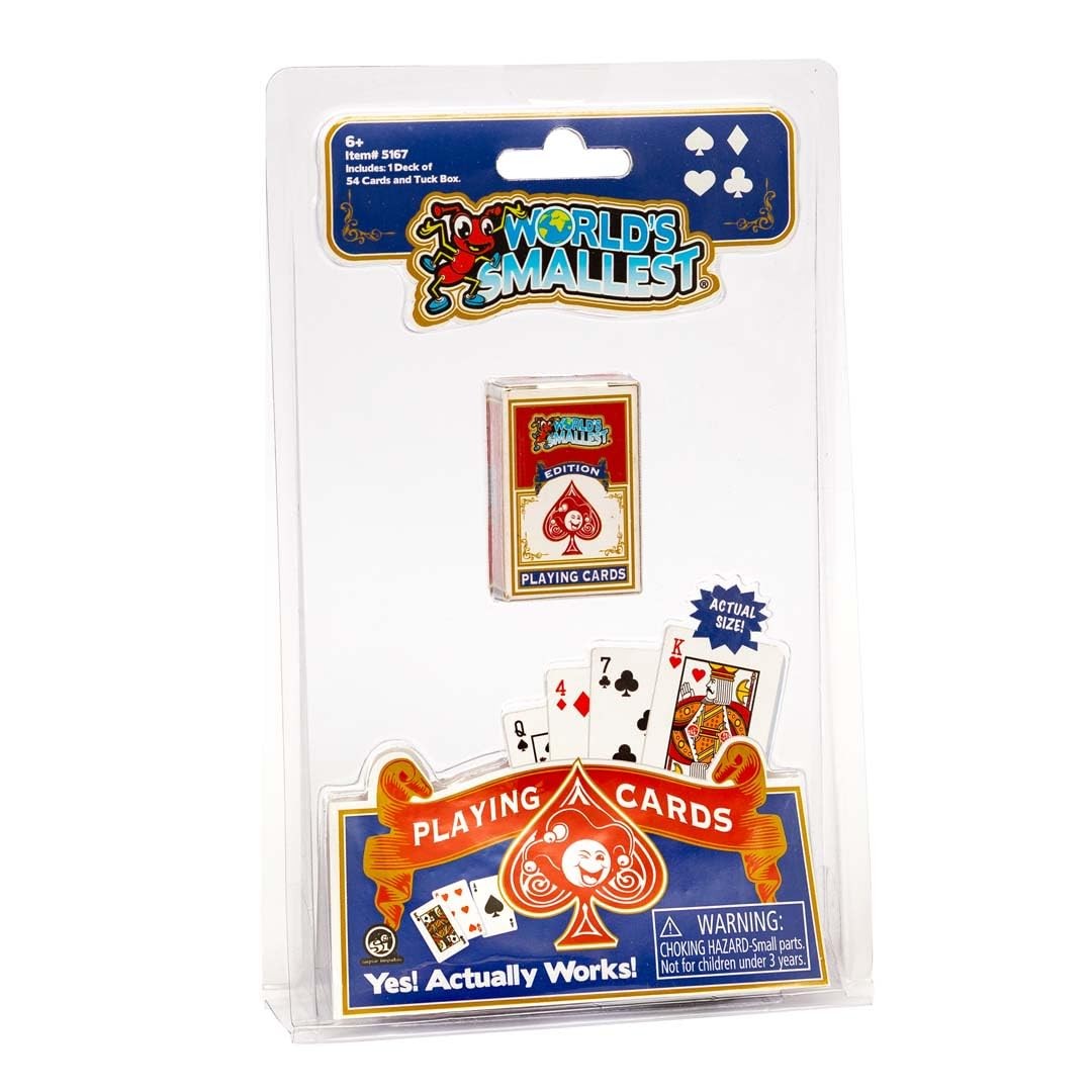 Worlds Smallest Super Impulse Miniature Replica Playing Cards with 54 Cards in M