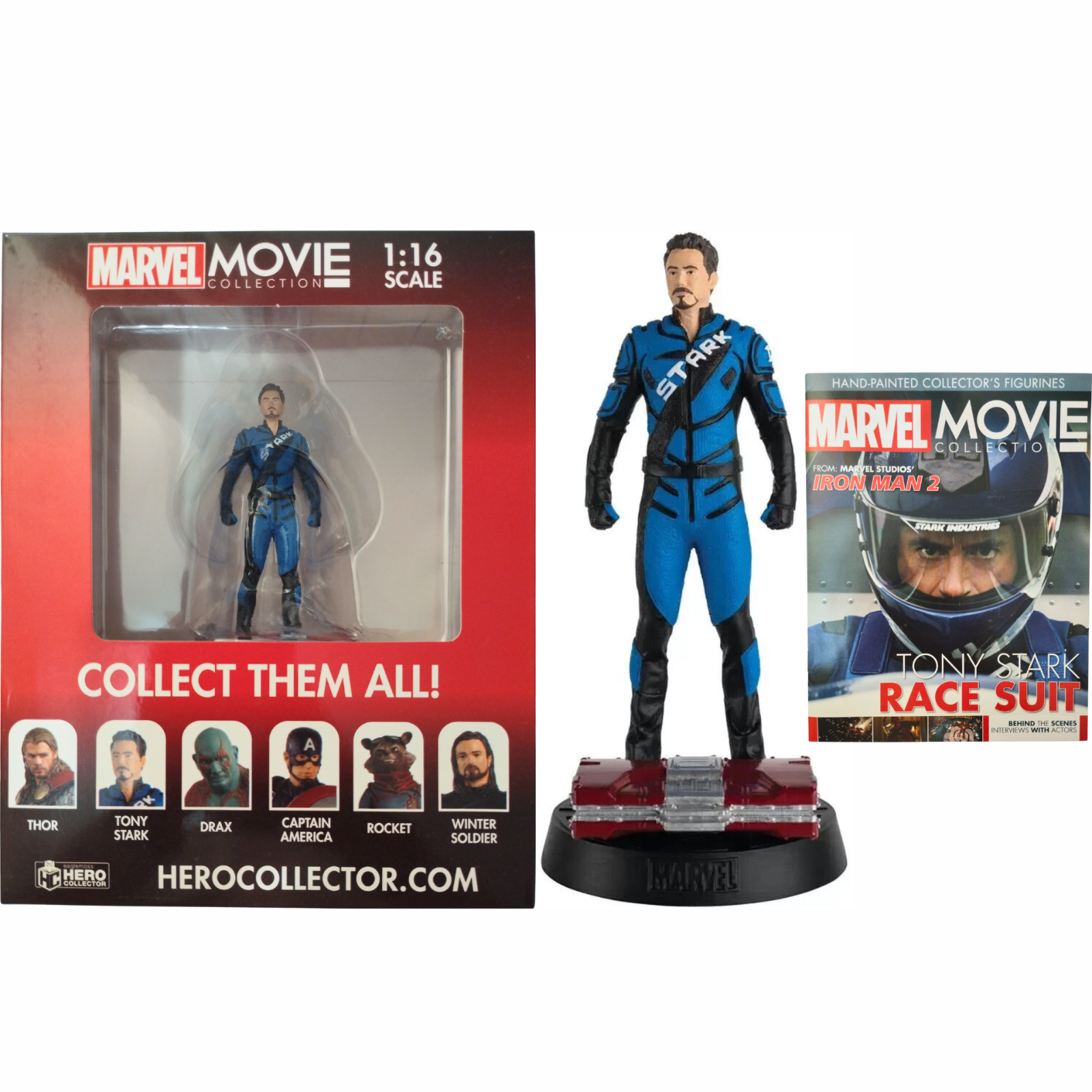 Marvel Movie Collezione Tony Stark Statuette Eaglemoss Hero Modellini TV