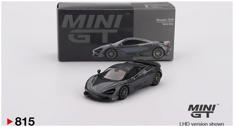 Mini GT MGT00815LHD McLaren 750S Saros Grey Die Cast 1/64