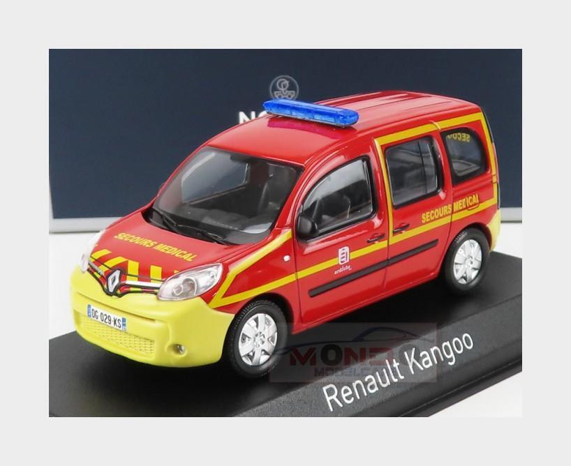 1:43 NOREV Renault Kangoo Secours Sante Pompiers 2013 Red Yellow NV511380