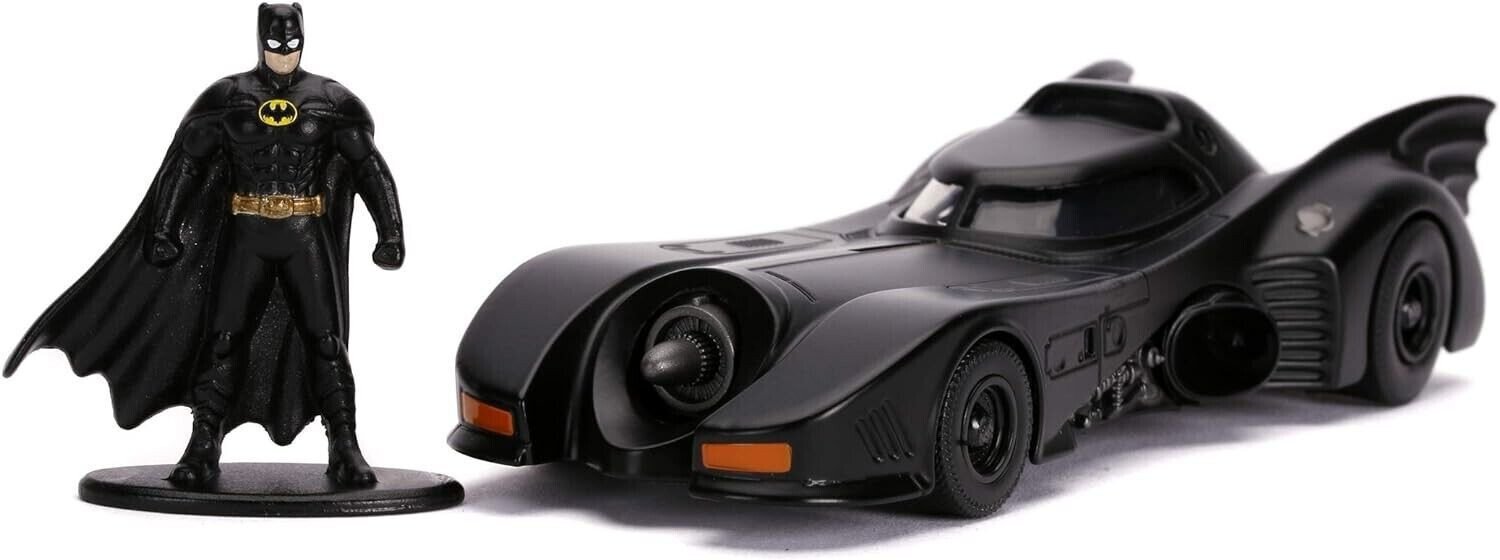 JADA TOYS 1:32 DIE CAST AUTO BATMOBILE & BATMAN   ART  253213003