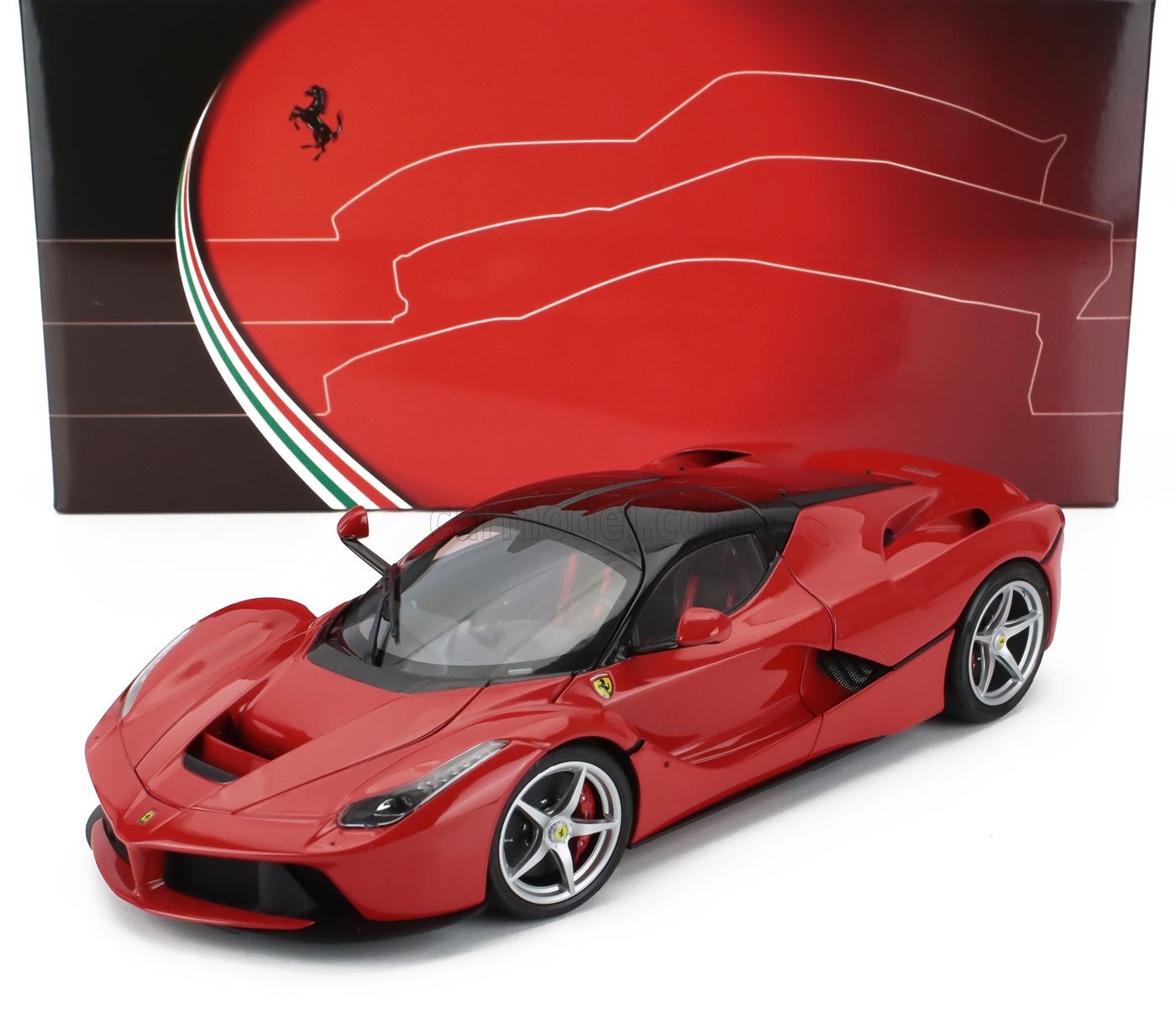 1/18 BBR-MODELS - FERRARI - LAFERRARI 2013 - SILVER RIMS BBR182221-9