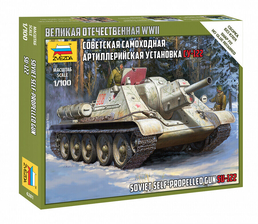 ZS6281	1/100 Soviet Self Propelled Gun SU-122