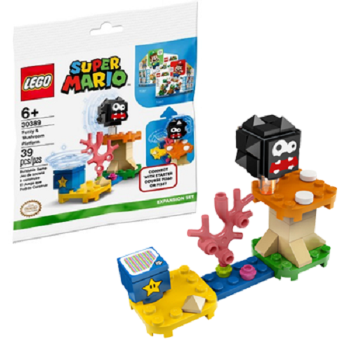 Lego Super Mario 30389 Stordino e Piattaforma Fungo Nuovo Pack di Espansione