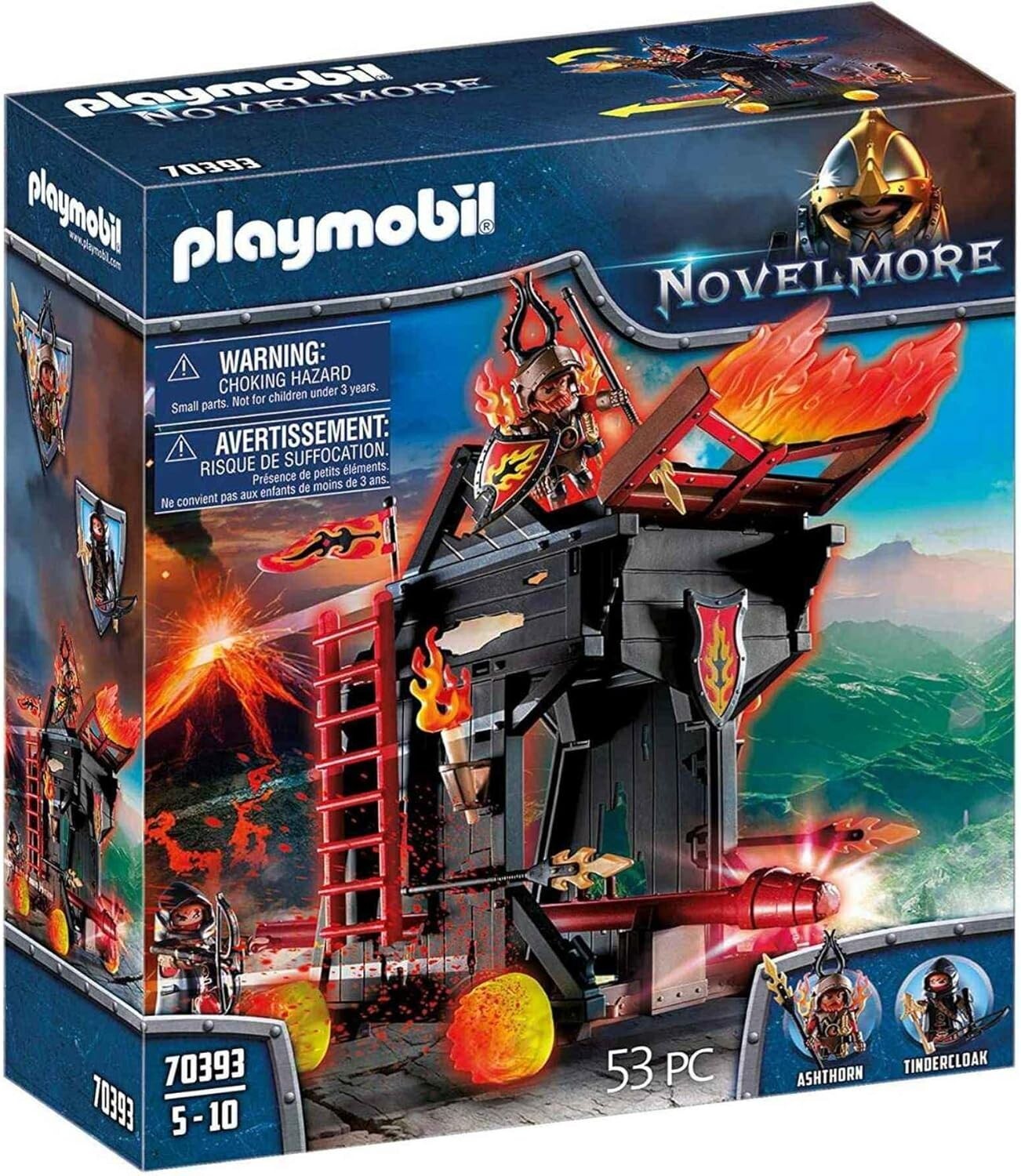 PLAYMOBIL NOVELMORE 70393 TORRE D'ASSALTO CON ARIETE DI BURNHAM