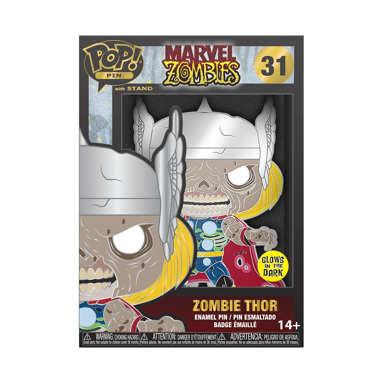 Loungefly Large Enamel Pin MARVEL: ZOMBIE THOR - Thor - Marvel Zombies Enamel Pi