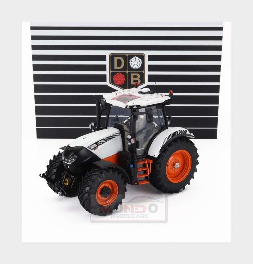 1:32 UNIVERSAL HOBBIES David Brown 1690 Tractor 2024 White Orange UH6734