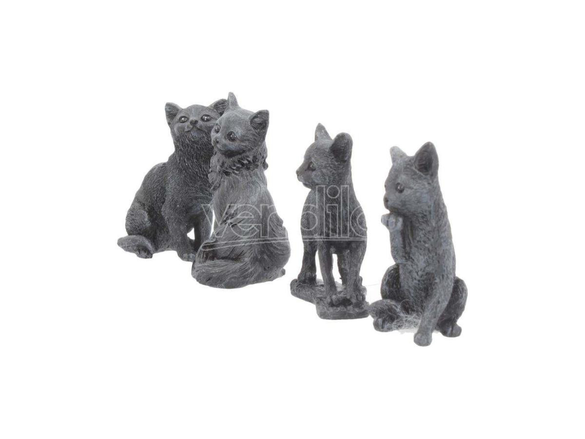 LUCKY BLACK CATS MINIFIGURE DISPLAY (24) Mini Figura Nemesis Now