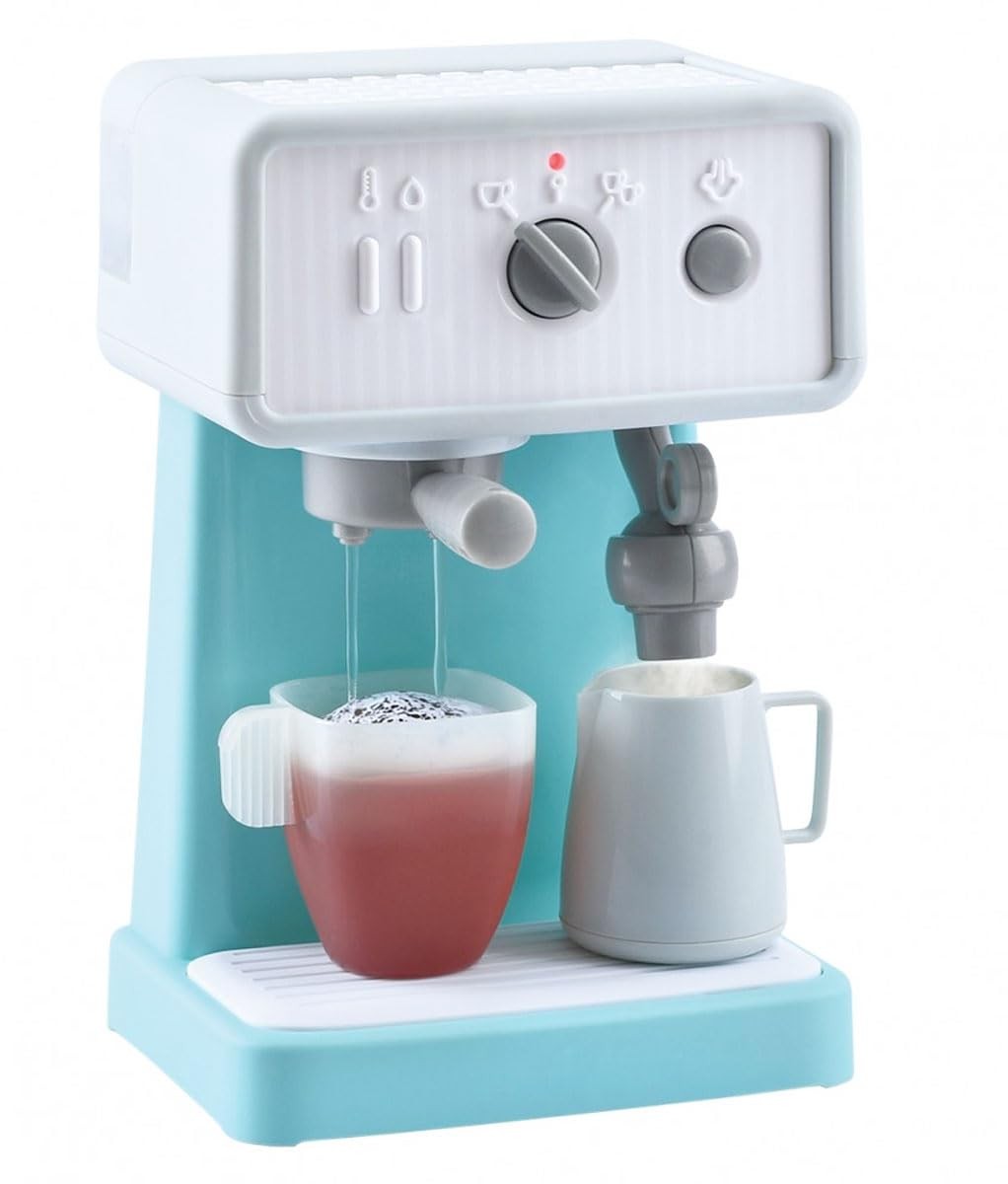 Playgo Kaffeemaschine Espressomaschine mit echten Funktionen Milchaufschäumer, 3
