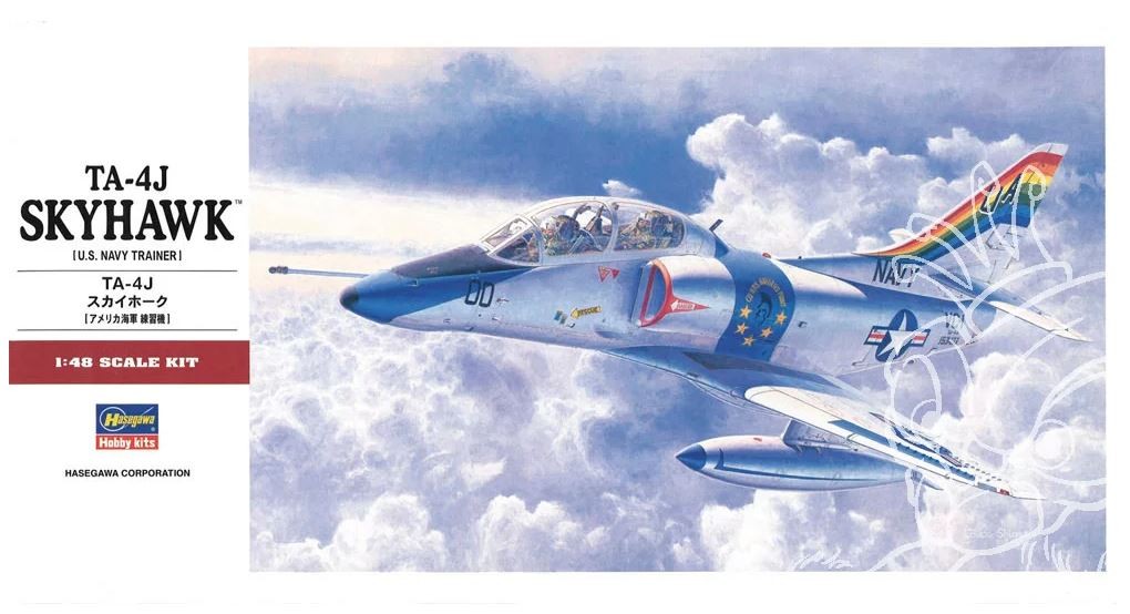 HASEGAWA, Aereo TA-4J Skyhawk da assemblare e dipingere, 1/48,  HAW07243