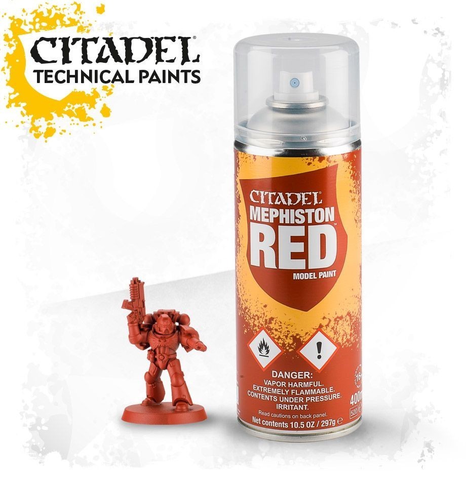 SPRAY ROSSO MEPHISTON RED Citadel 400 ml paint base Games Workshop